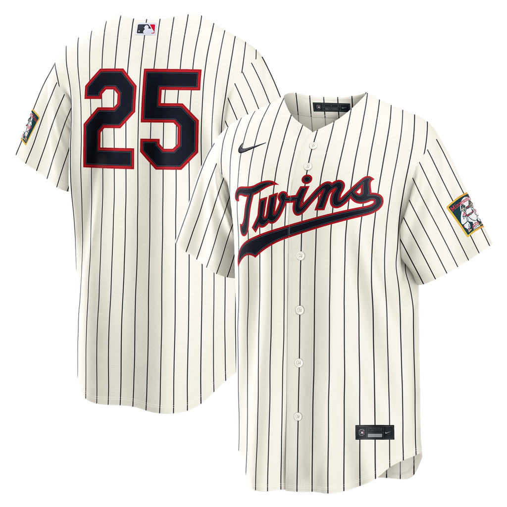 Men's Minnesota Twins Byron Buxton Cream 2026 Field of Dreams Stadium MLB Baseball Jersey - view 1
