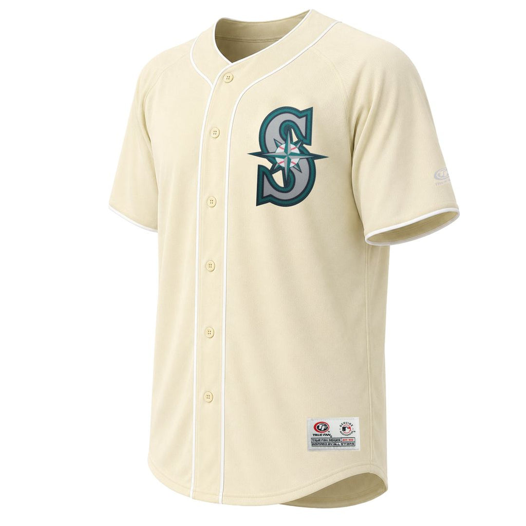 Men's Seattle Mariners Cream Fashion MLB Baseball Jersey - view 2