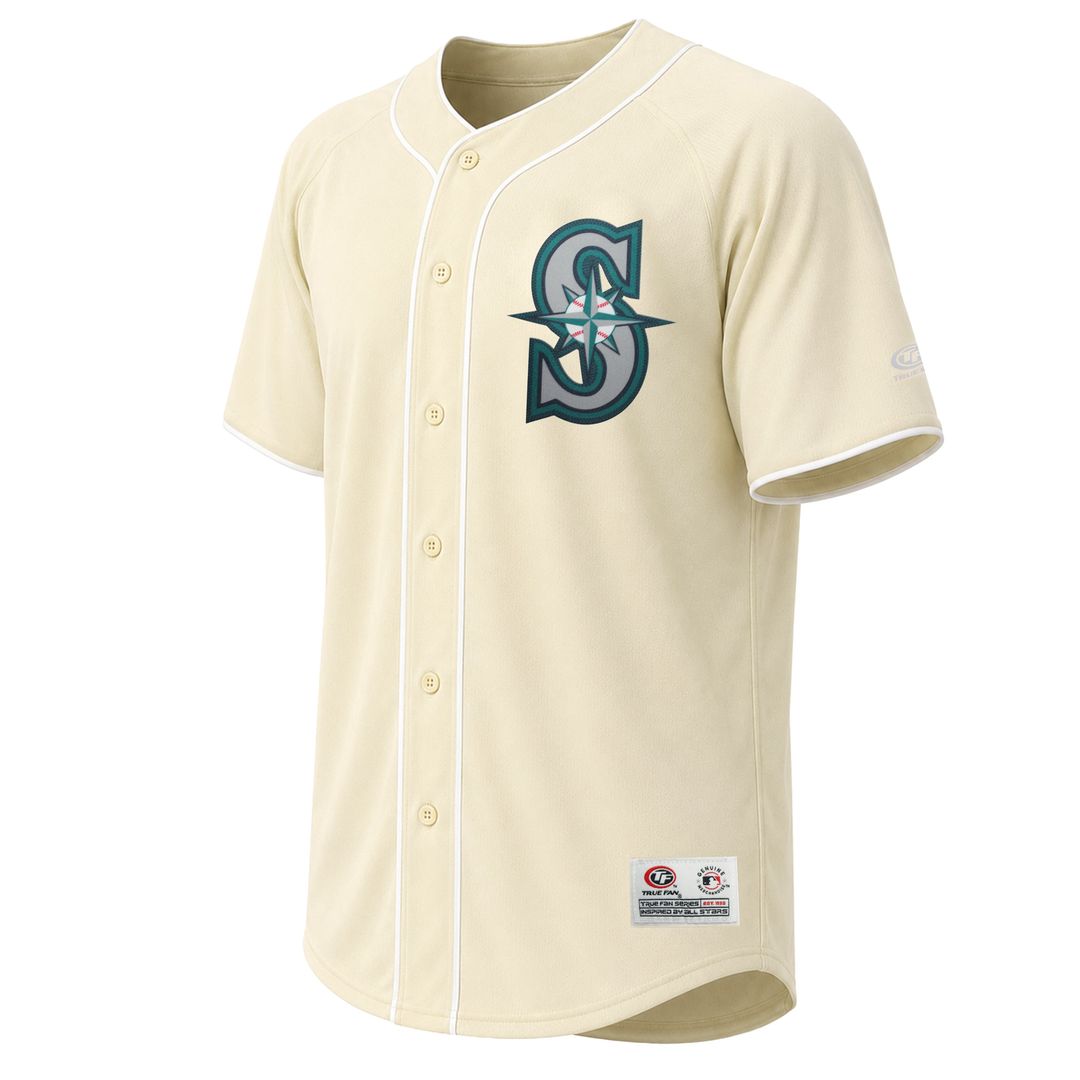 Men's Seattle Mariners Cream Fashion MLB Baseball Jersey - view 2