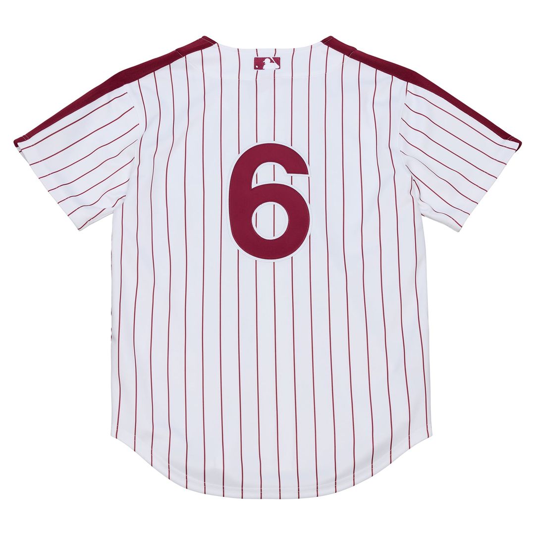 Men's Philadelphia Phillies Jimmy Rollins White 2003 Cooperstown Collection MLB Baseball Jersey - view 3