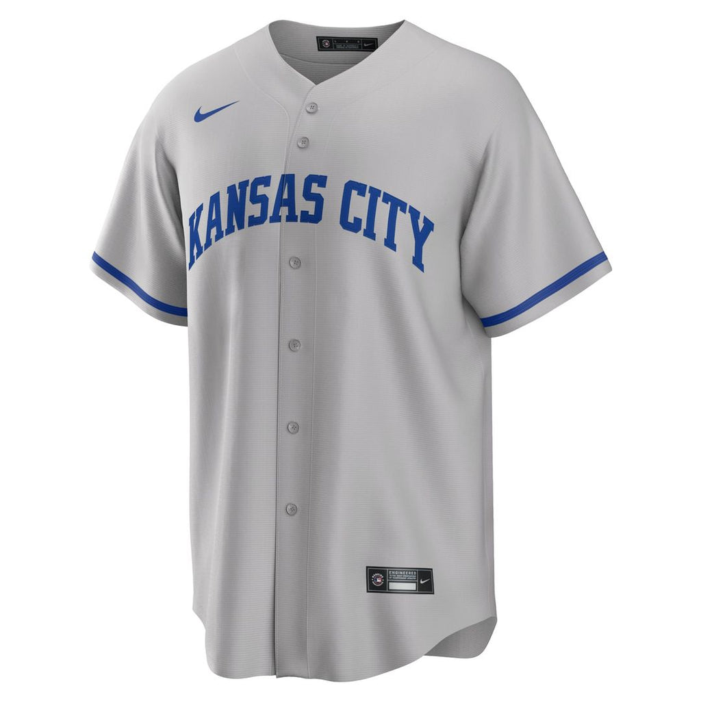 Men's Kansas City Royals Gray Road Replica MLB Baseball Jersey - view 5