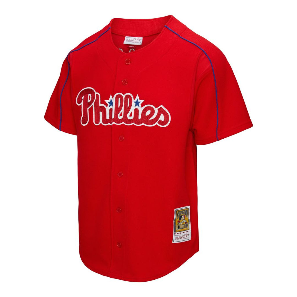 Men's Philadelphia Phillies Ryan Howard Red Big & Tall Cooperstown Mesh Batting Practice MLB Baseball Jersey - view 4