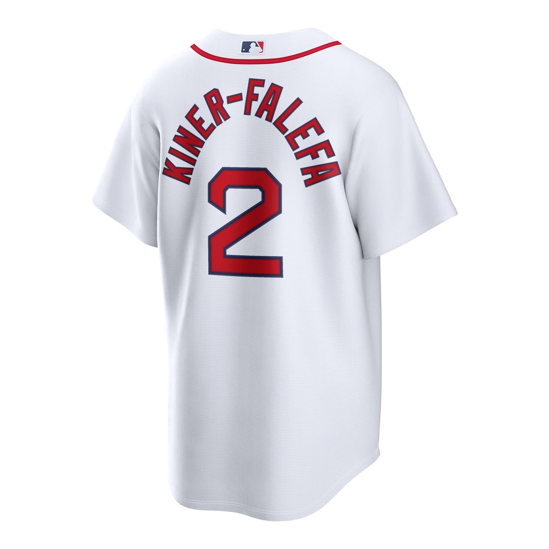 Men's Boston Red Sox Isiah Kiner-Falefa White Home Replica MLB Baseball Jersey - view 3
