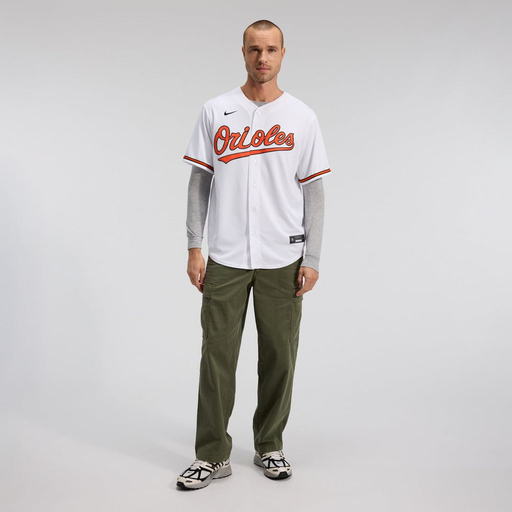 Men's Baltimore Orioles White Home Replica MLB Baseball Jersey - view 14