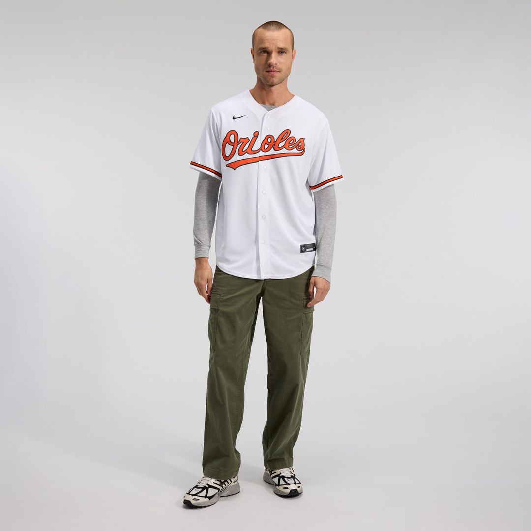 Men's Baltimore Orioles White Home Replica MLB Baseball Jersey - view 14