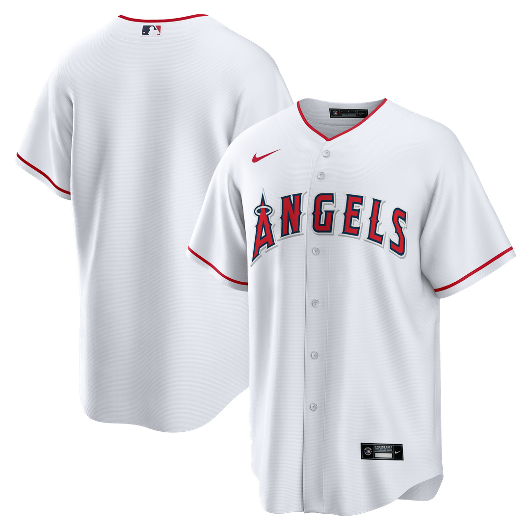 Men's Los Angeles Angels White Home Big & Tall Replica MLB Baseball Jersey - view 1