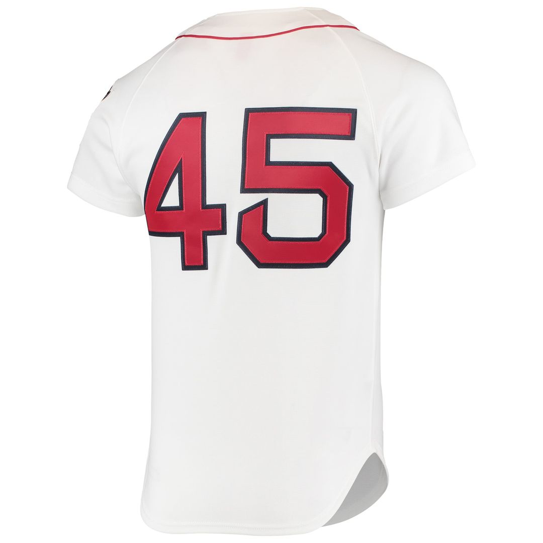 Men's Boston Red Sox Pedro Martinez White 1999 Cooperstown Collection Home MLB Baseball Jersey - view 3