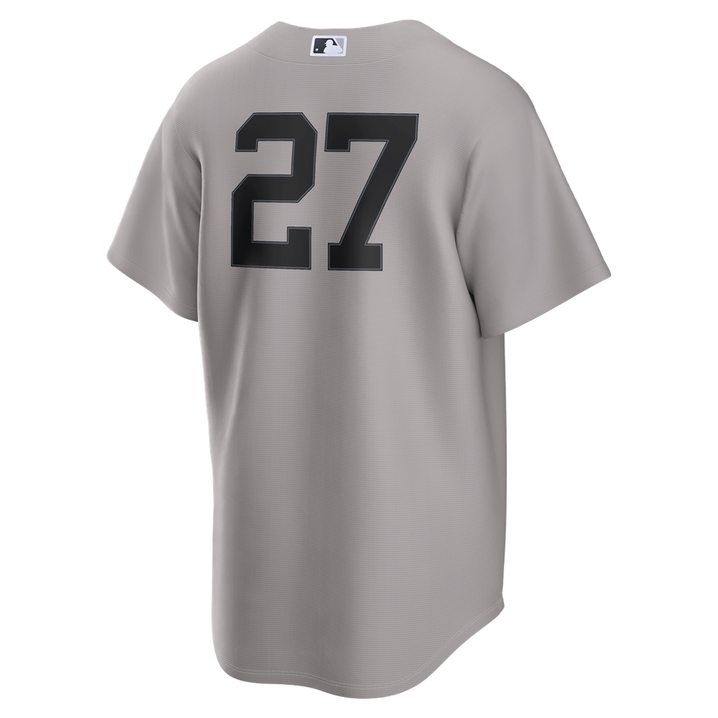 Men's New York Yankees Giancarlo Stanton Gray Road Replica MLB Baseball Jersey - view 3