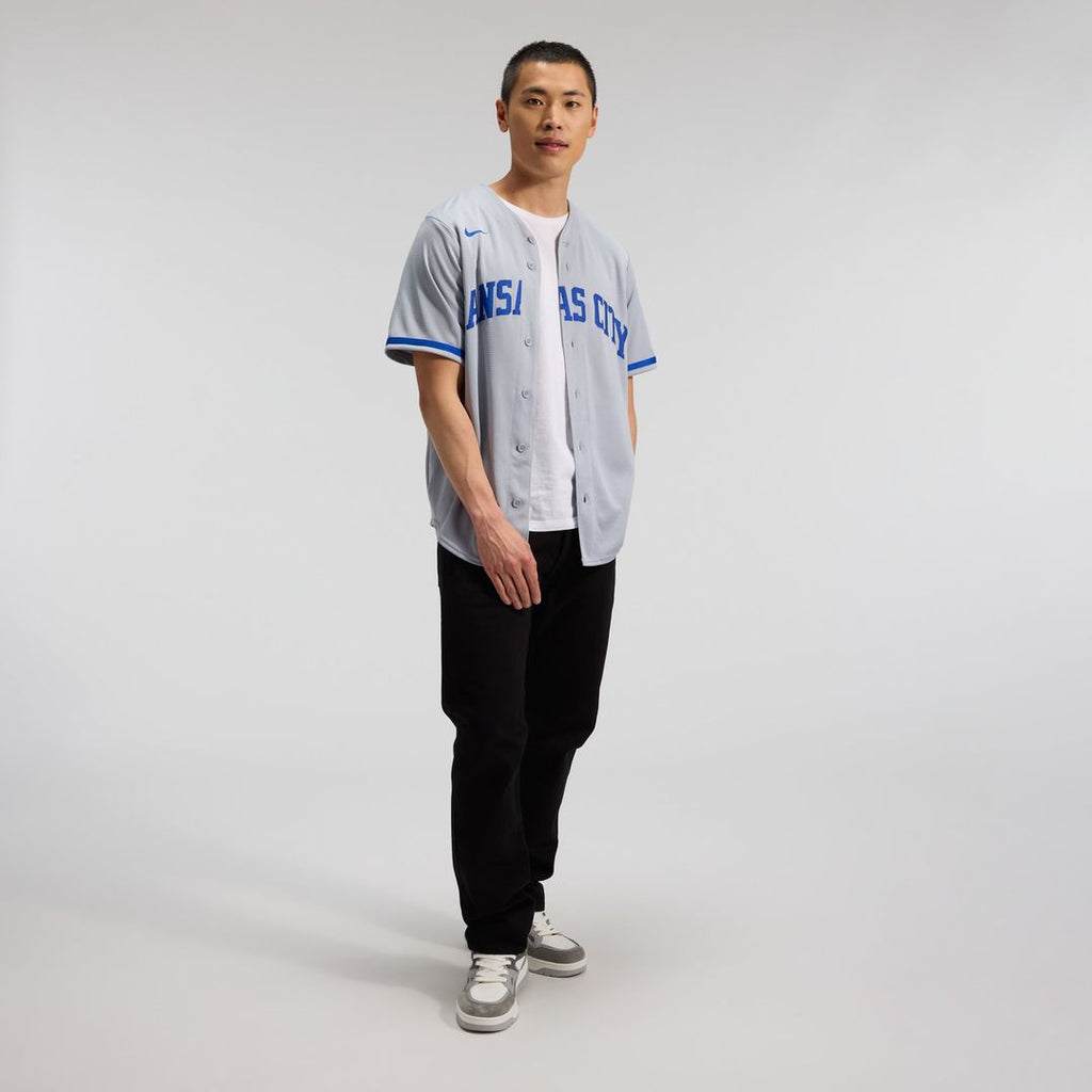 Men's Kansas City Royals Bobby Witt Jr. Gray Road Replica MLB Baseball Jersey - view 18