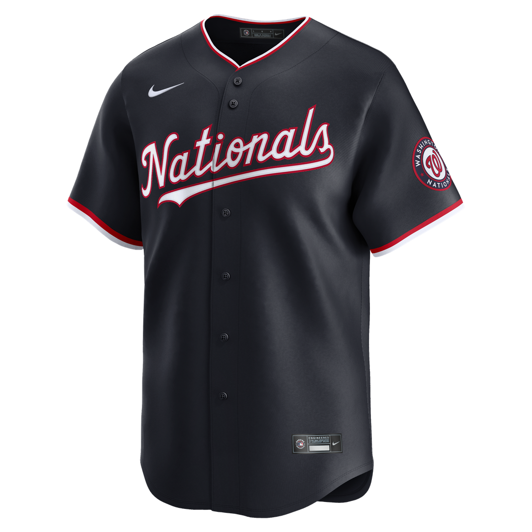 Men's Washington Nationals James Wood Navy Alternate Limited MLB Baseball Jersey - view 6