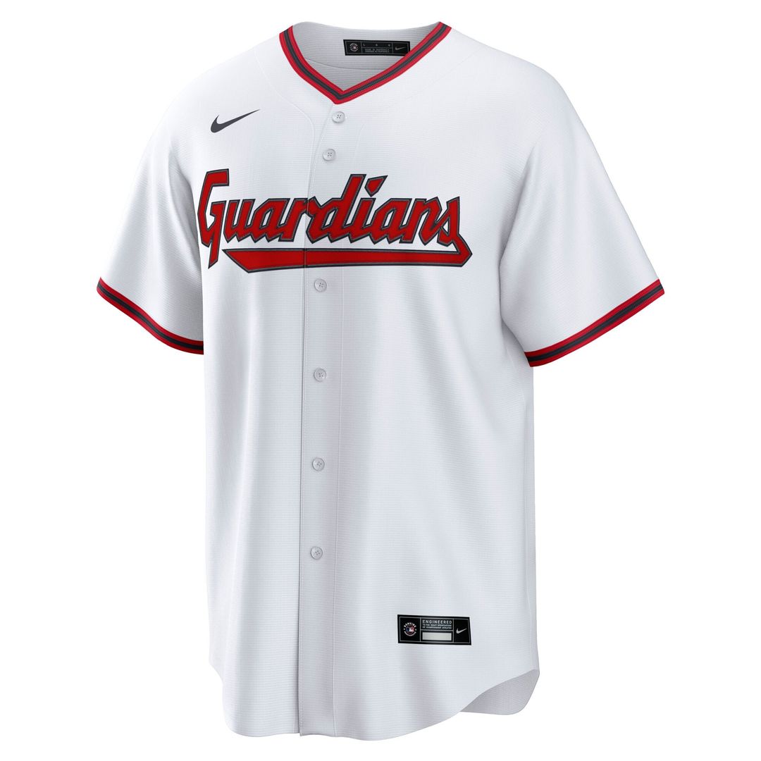 Men's Cleveland Guardians Steven Kwan White Home Replica MLB Baseball Jersey - view 2