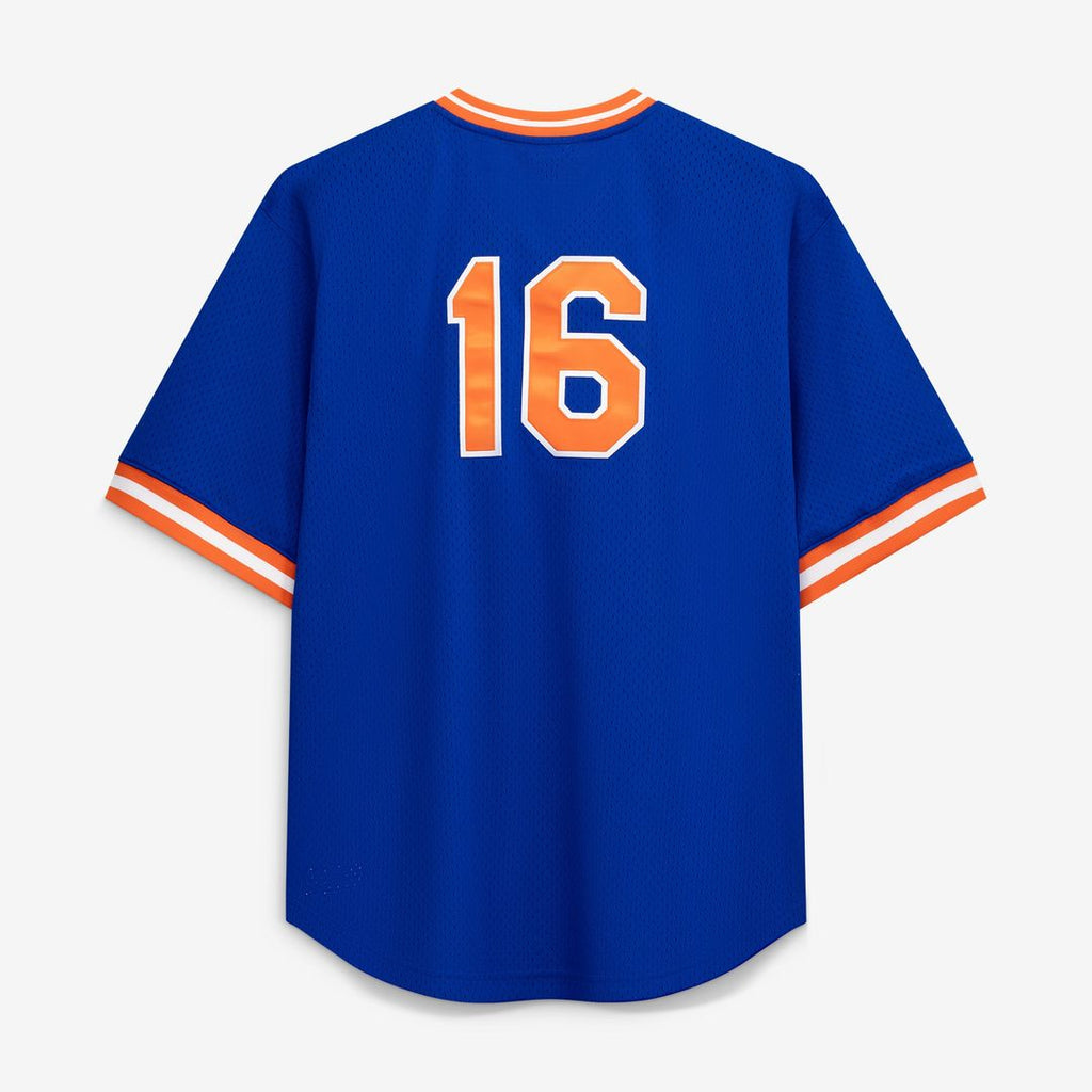 Men's New York Mets Dwight Gooden Royal Big & Tall Cooperstown Collection Mesh Batting Practice MLB Baseball Jersey - view 3