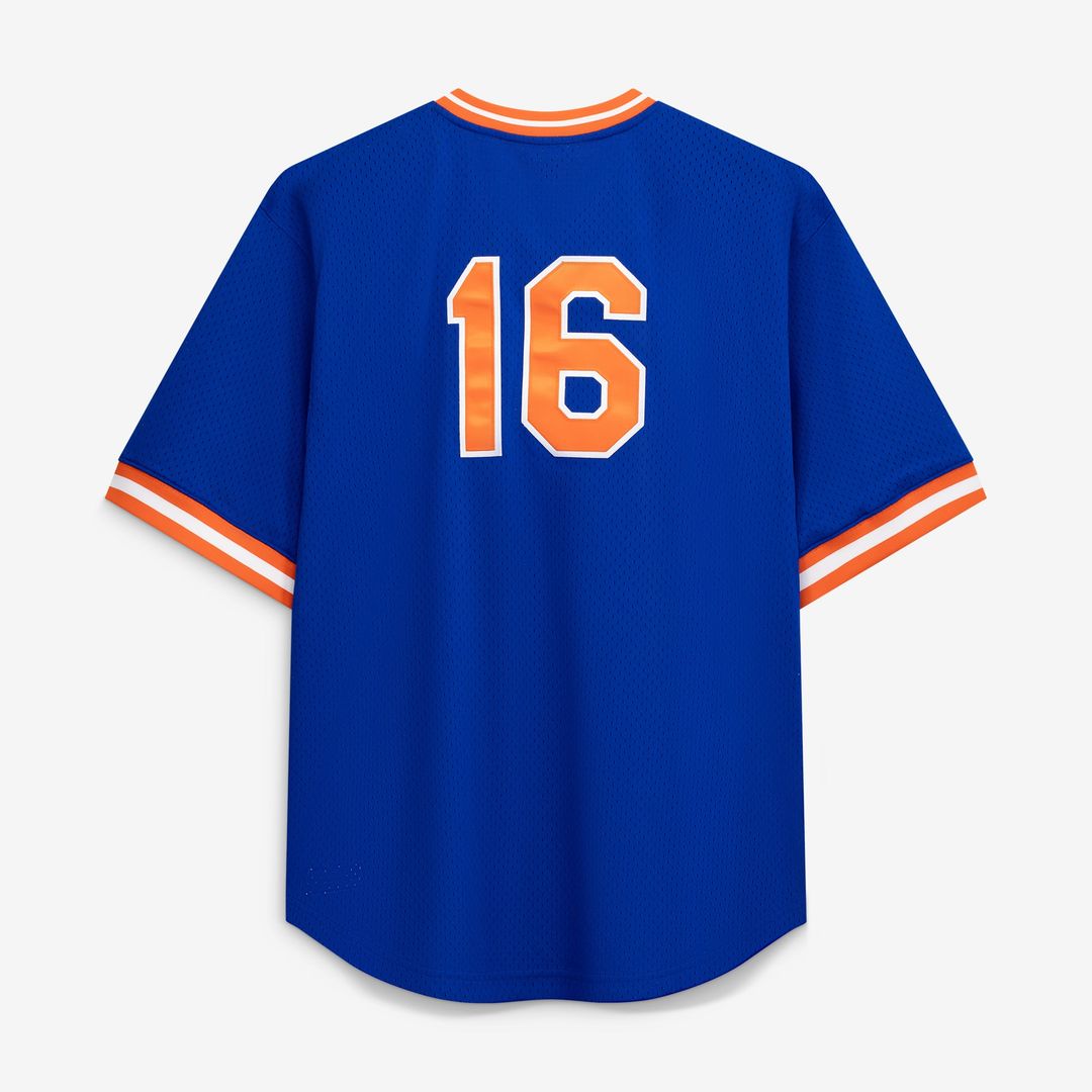 Men's New York Mets Dwight Gooden Royal Big & Tall Cooperstown Collection Mesh Batting Practice MLB Baseball Jersey - view 3