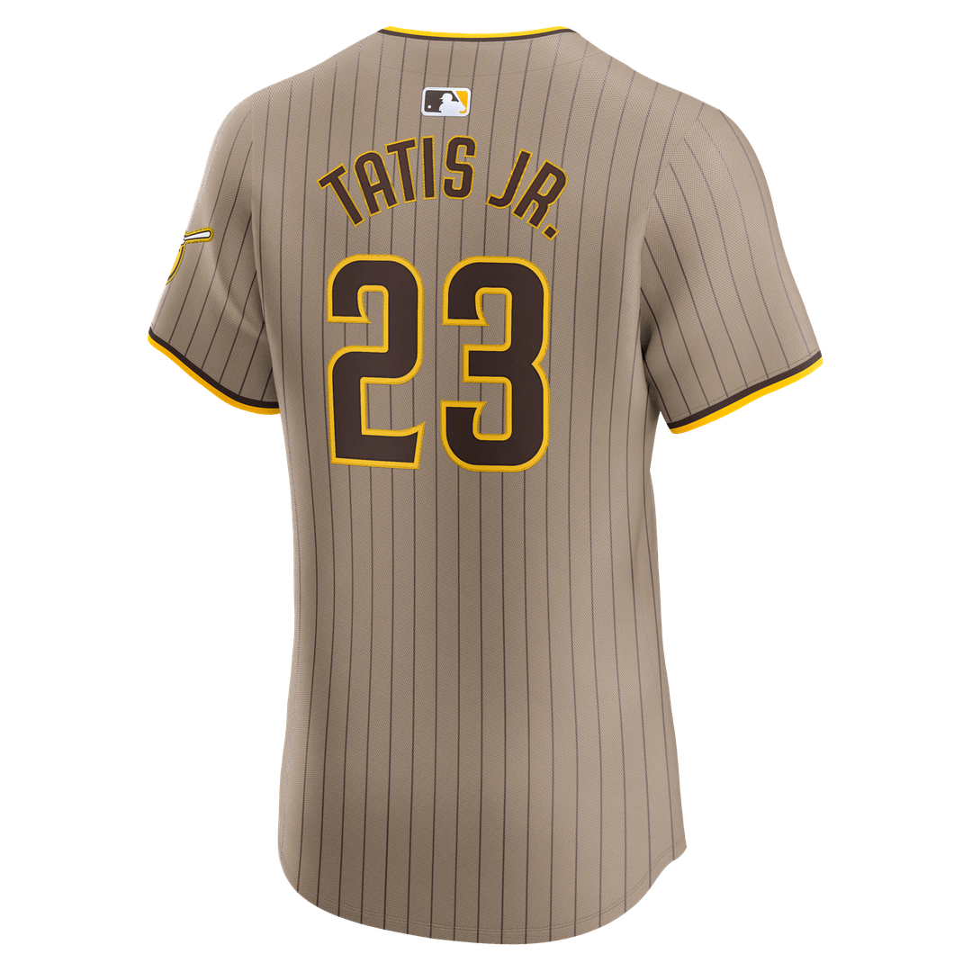 Men's San Diego Padres Fernando Tatis Jr. Sand Alternate Elite MLB Baseball Jersey - view 3
