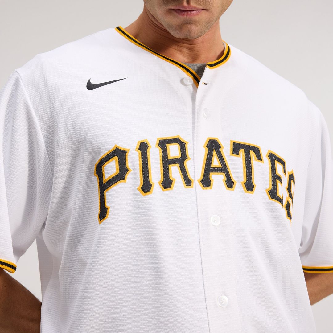 Men's Pittsburgh Pirates Paul Skenes White Home Replica MLB Baseball Jersey - view 9