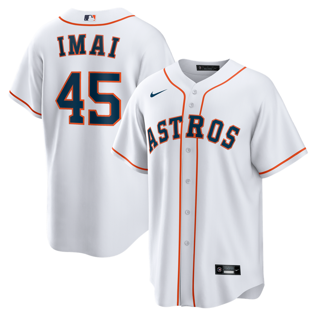 Men's Houston Astros Tatsuya Imai White Home Replica MLB Baseball Jersey - view 1