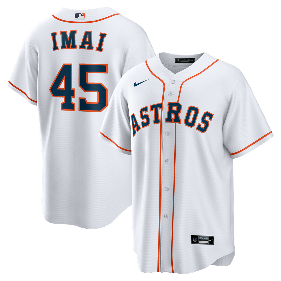 Men's Houston Astros Tatsuya Imai White Home Replica MLB Baseball Jersey - view 1