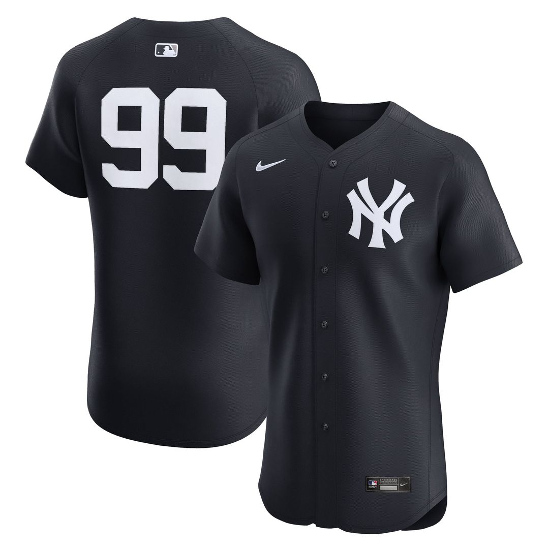 Men's New York Yankees Aaron Judge Navy Alternate 2 Elite MLB Baseball Jersey - view 1