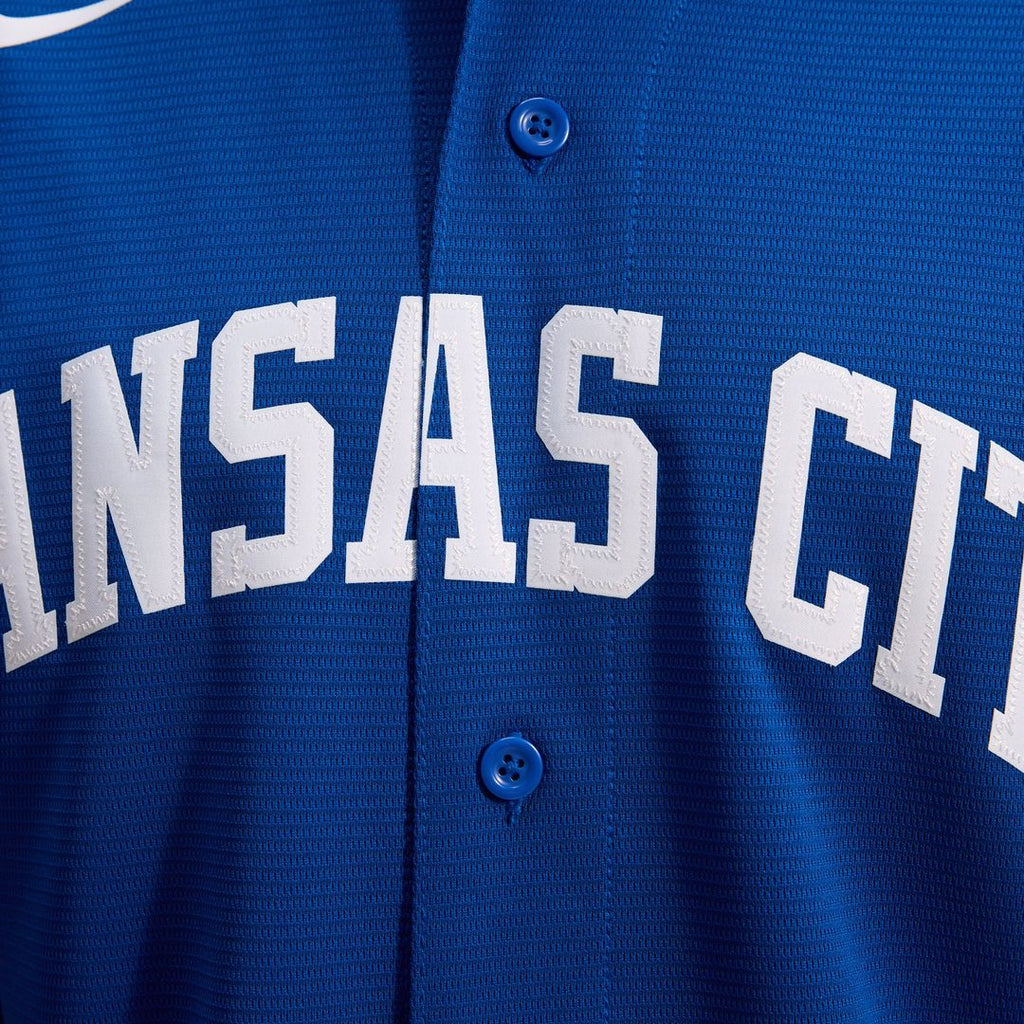 Men's Kansas City Royals Royal Alternate Replica MLB Baseball Jersey - view 8
