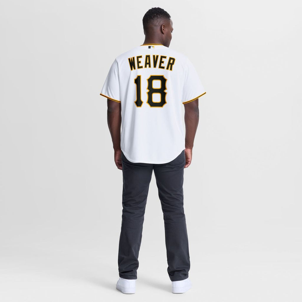 Men's Pittsburgh Pirates Luke Weaver White Home Replica MLB Baseball Jersey - view 3