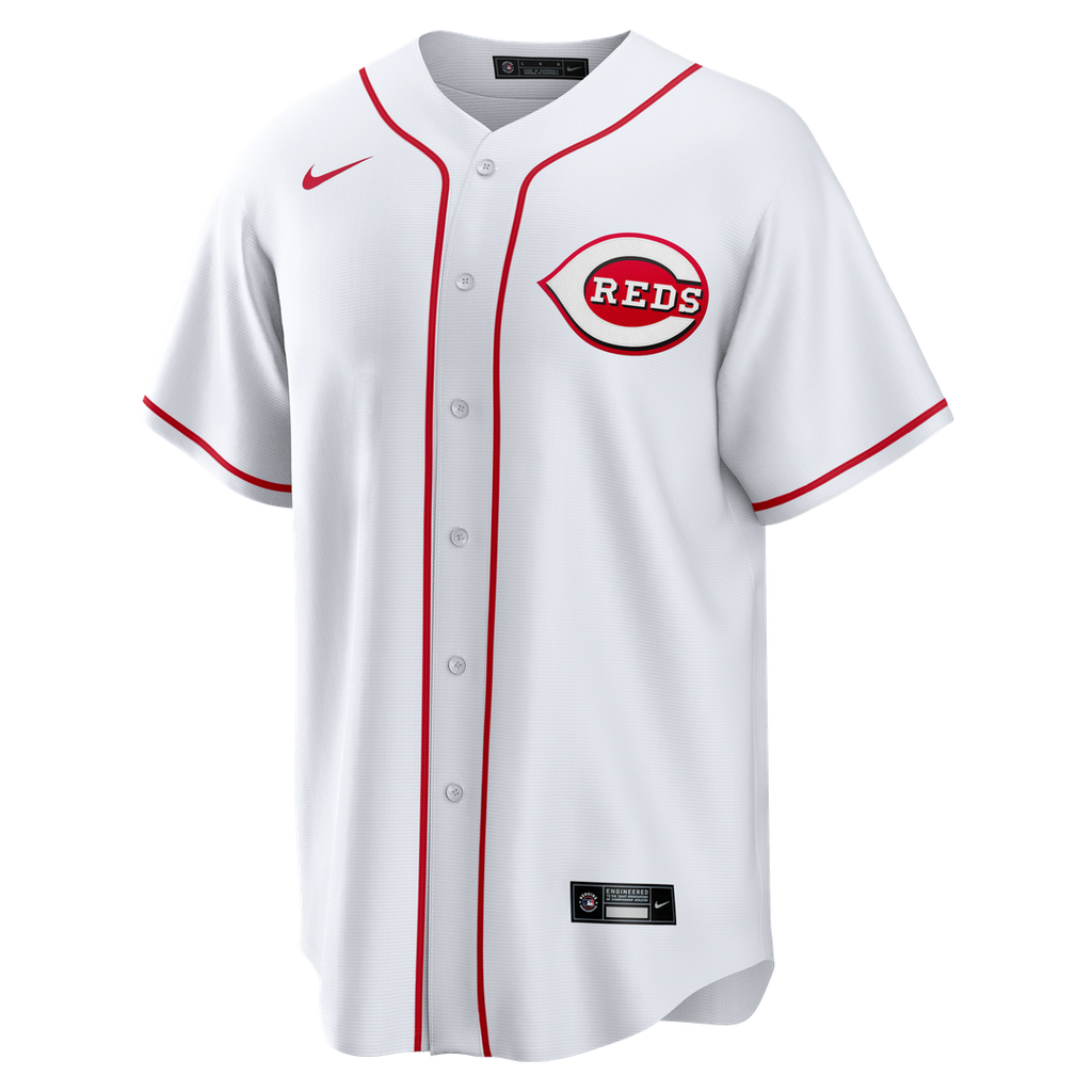 Men's Cincinnati Reds Eugenio Suárez White Home Replica MLB Baseball Jersey - view 2