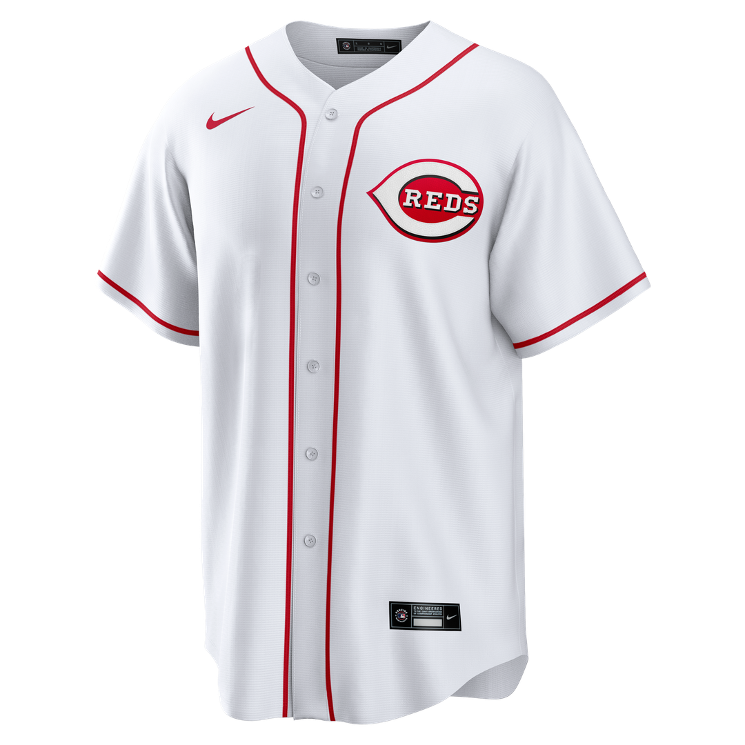 Men's Cincinnati Reds Eugenio Suárez White Home Replica MLB Baseball Jersey - view 2