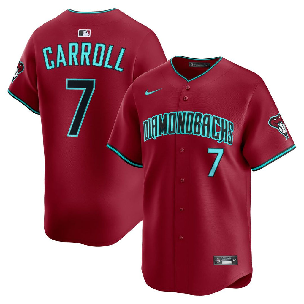 Men's Arizona Diamondbacks Corbin Carroll Red Alternate Limited MLB Baseball Jersey - view 1