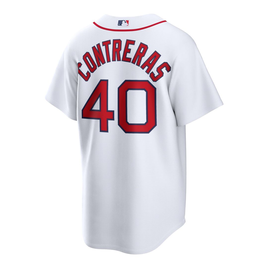 Men's Boston Red Sox Willson Contreras White Home Replica MLB Baseball Jersey - view 3