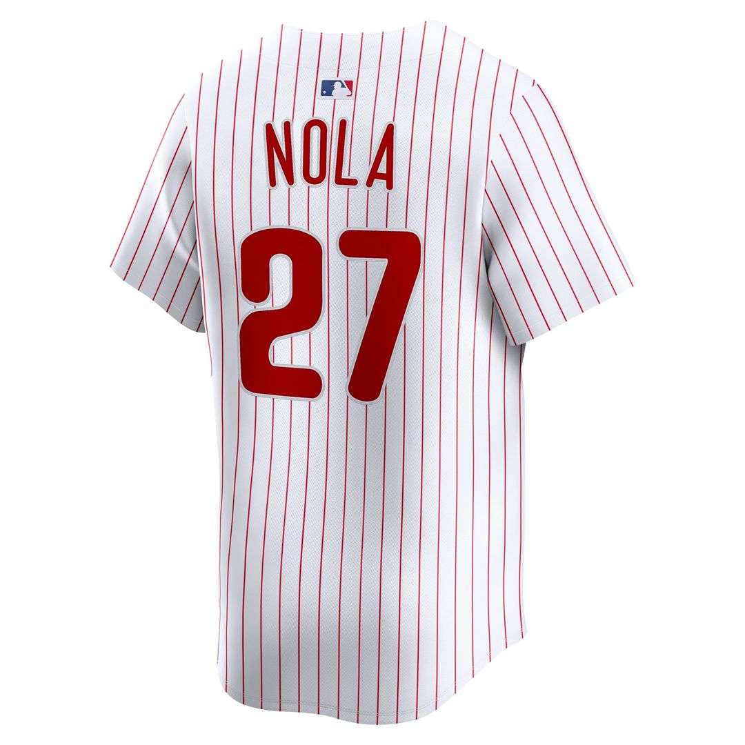 Men's Philadelphia Phillies Aaron Nola White Home Limited MLB Baseball Jersey - view 3