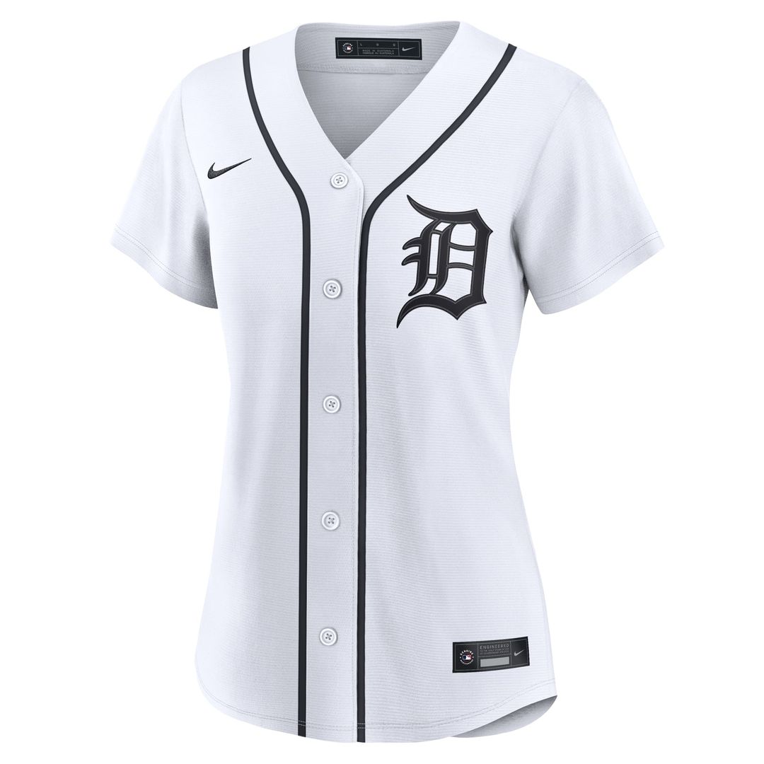 Women's Detroit Tigers Tarik Skubal White Home Replica MLB Baseball Jersey - view 3