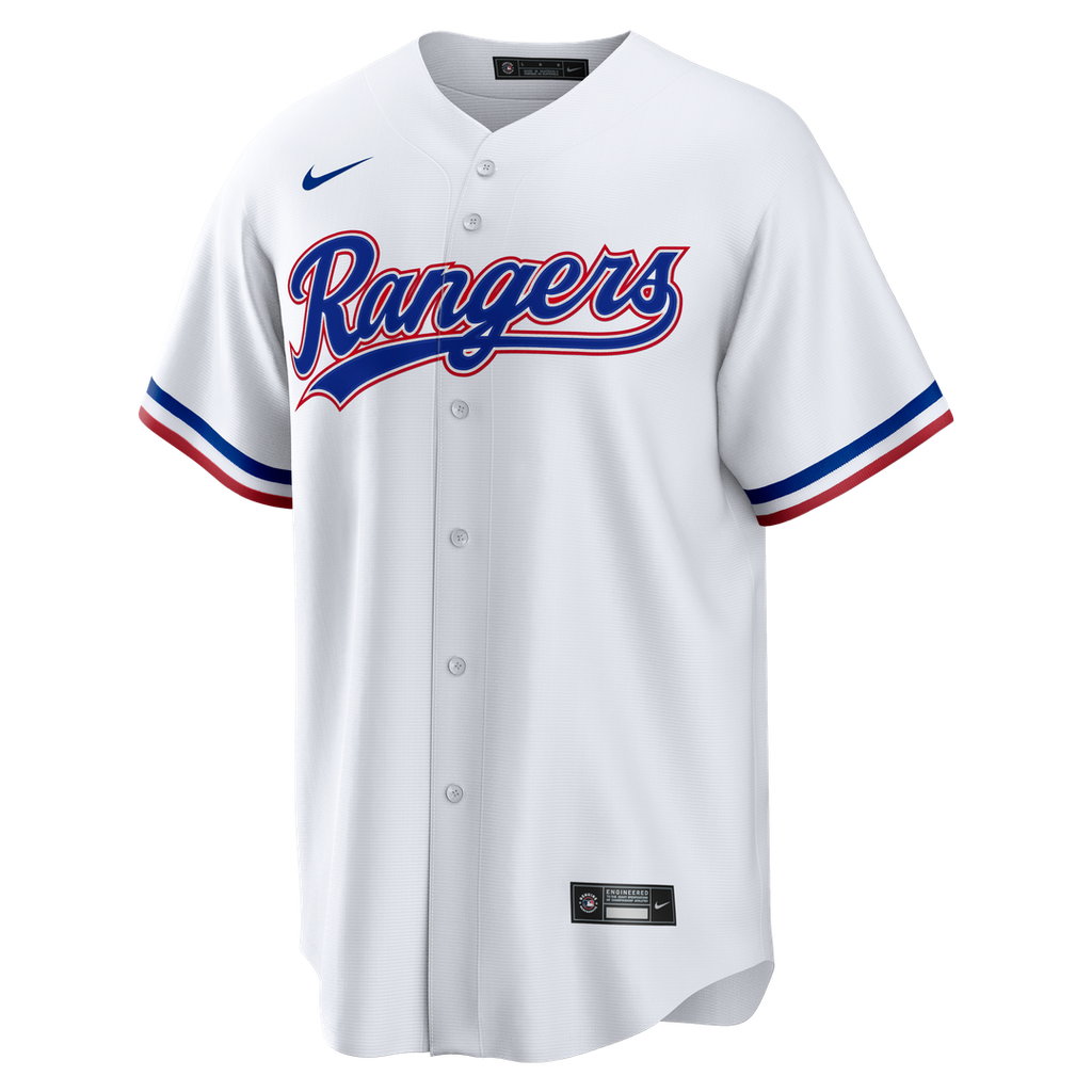 Men's Texas Rangers White Home Big & Tall Replica MLB Baseball Jersey - view 2