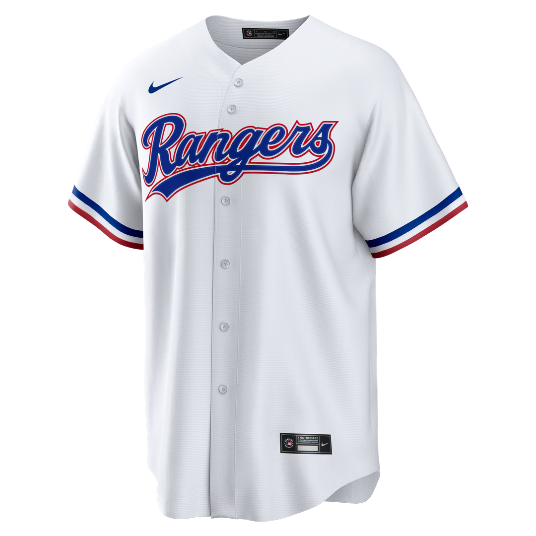 Men's Texas Rangers White Home Big & Tall Replica MLB Baseball Jersey - view 2