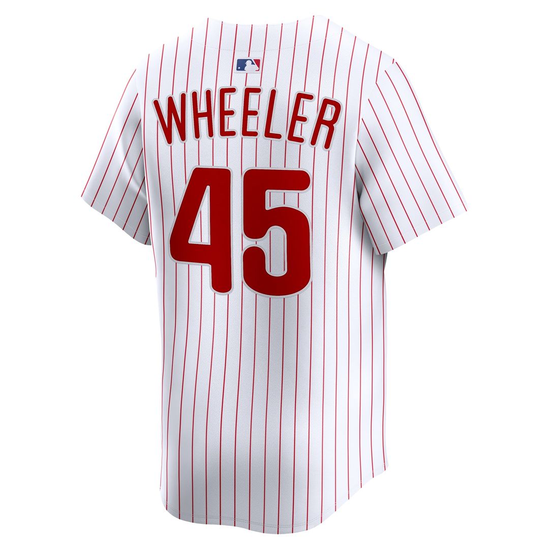 Men's Philadelphia Phillies Zack Wheeler White Home Limited MLB Baseball Jersey - view 3
