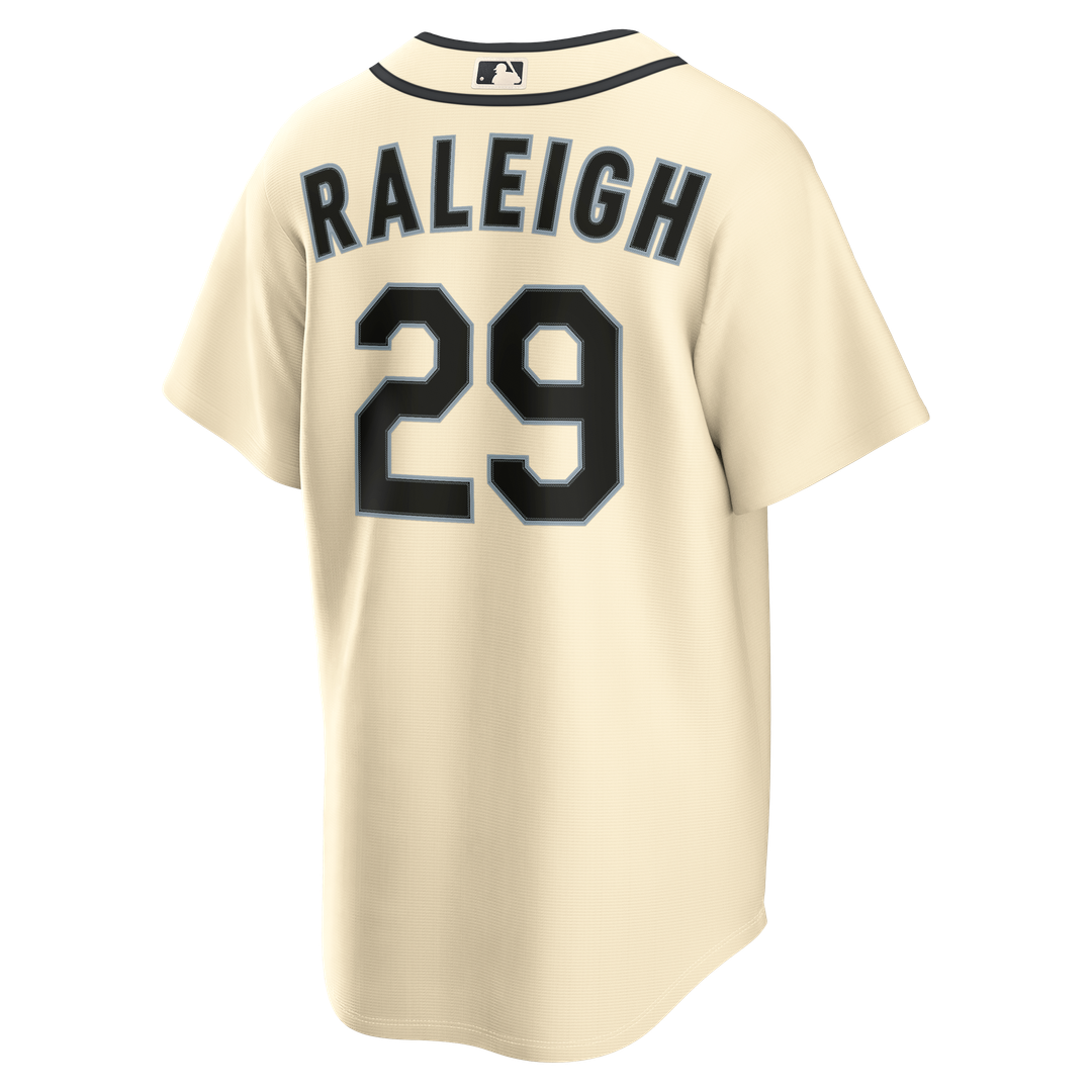 Men's Seattle Mariners Cal Raleigh Teal Alternate Replica MLB Baseball Jersey - view 9