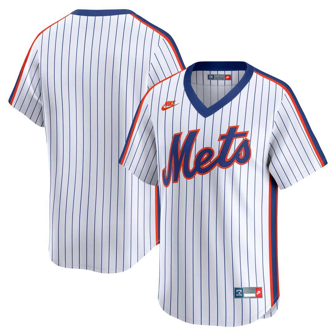 Men's New York Mets White Cooperstown Collection Limited MLB Baseball Jersey - view 1