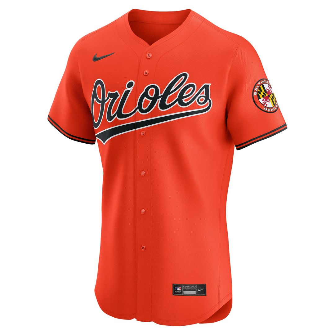 Men's Baltimore Orioles Black Alternate Elite MLB Baseball Jersey - view 11