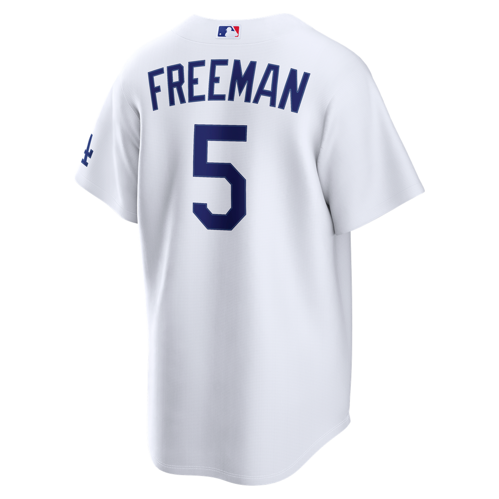Men's Los Angeles Dodgers Freddie Freeman White Home Stadium MLB Baseball Jersey - view 3