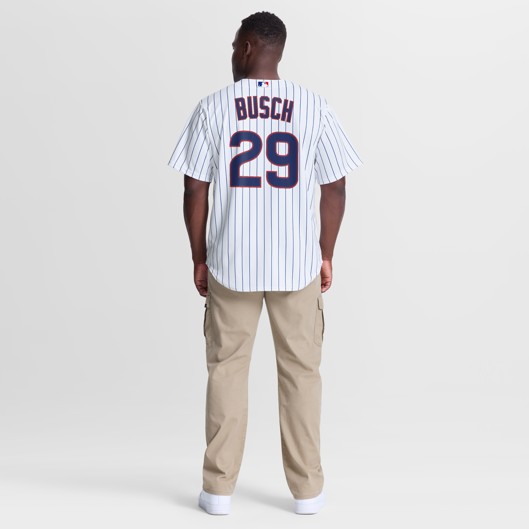 Men's Chicago Cubs Michael Busch White Home Replica MLB Baseball Jersey - view 5