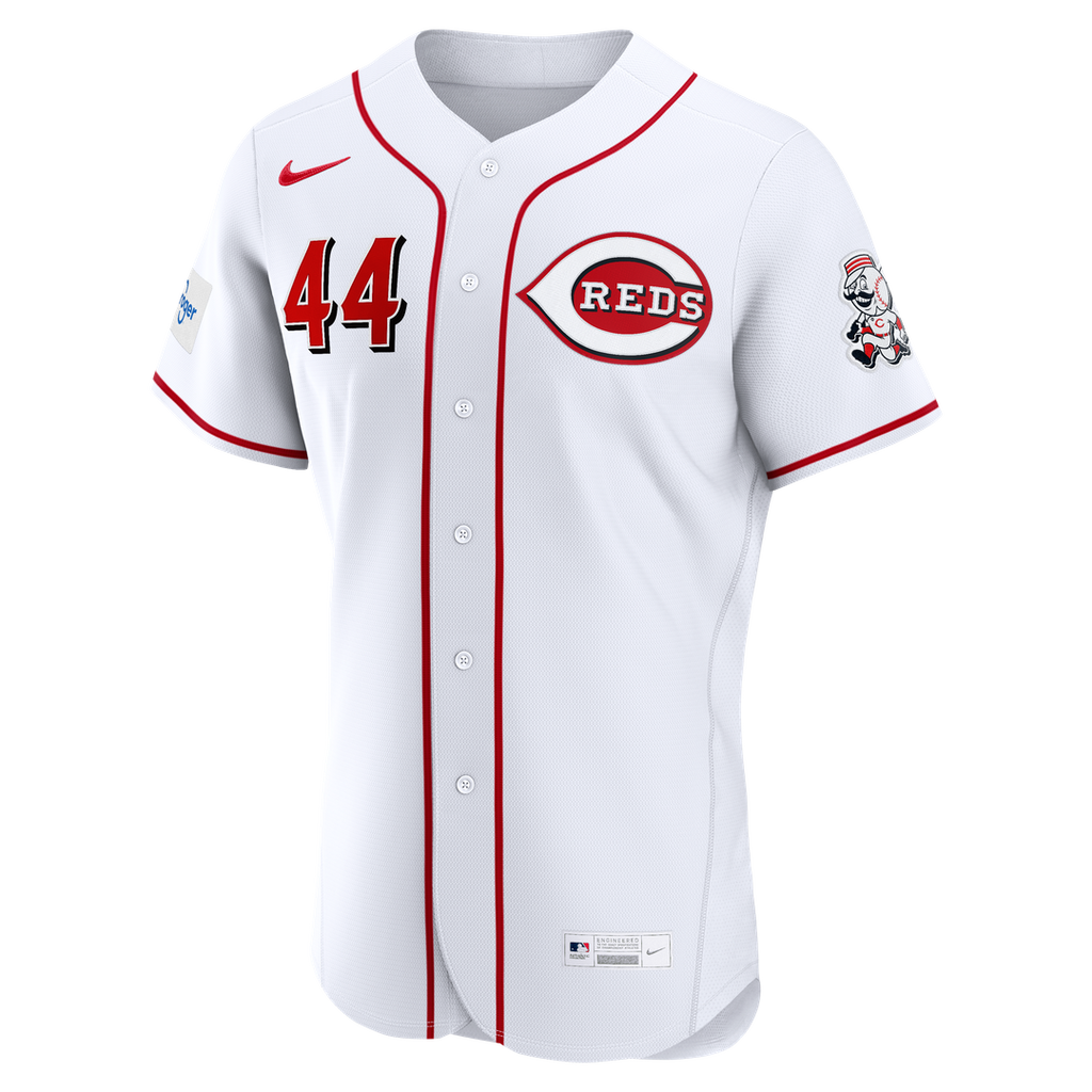 Men's Cincinnati Reds Elly De La Cruz Red Alternate Sponsor Patch MLB Baseball Jersey - view 8