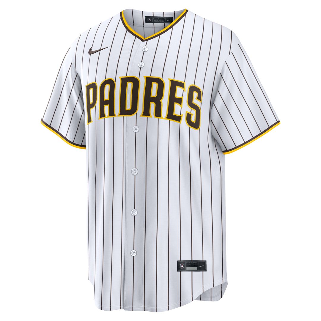 Men's San Diego Padres Jackson Merrill White Home Replica MLB Baseball Jersey - view 4