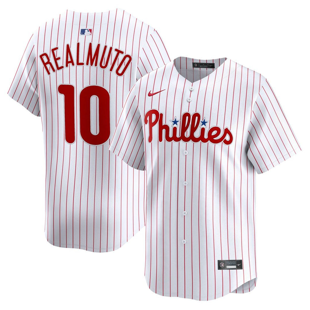 Men's Philadelphia Phillies J.T. Realmuto White Home Limited MLB Baseball Jersey - view 1