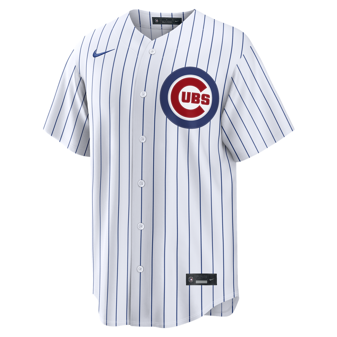 Men's Chicago Cubs Ian Happ White Home Replica MLB Baseball Jersey - view 2