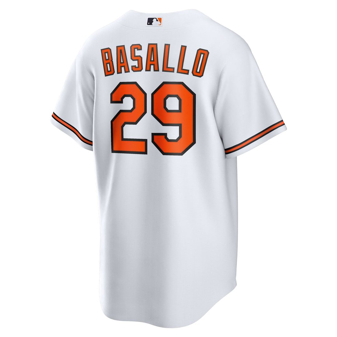 Men's Baltimore Orioles Samuel Basallo White Replica MLB Baseball Jersey - view 3