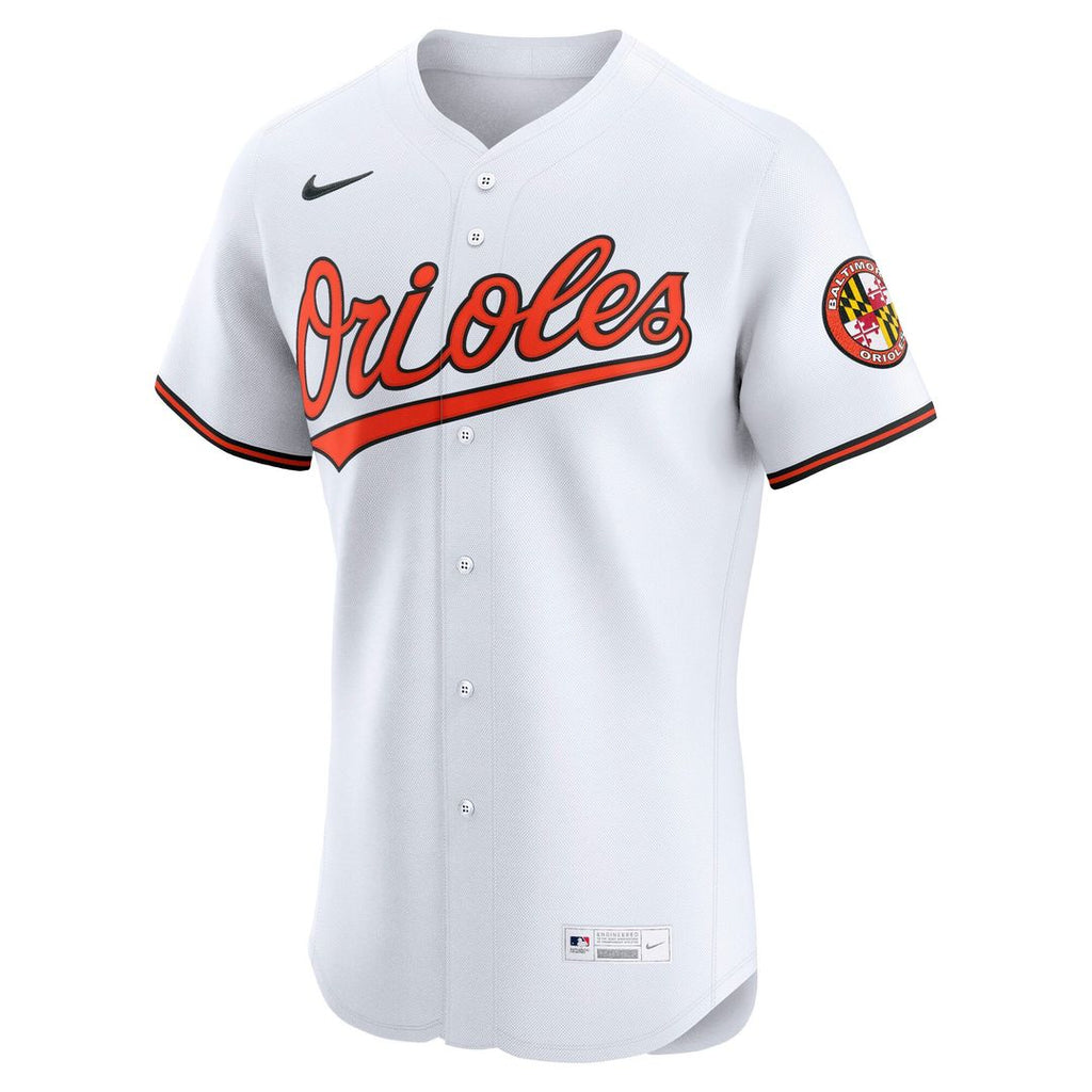 Men's Baltimore Orioles White Home Elite MLB Baseball Jersey - view 2