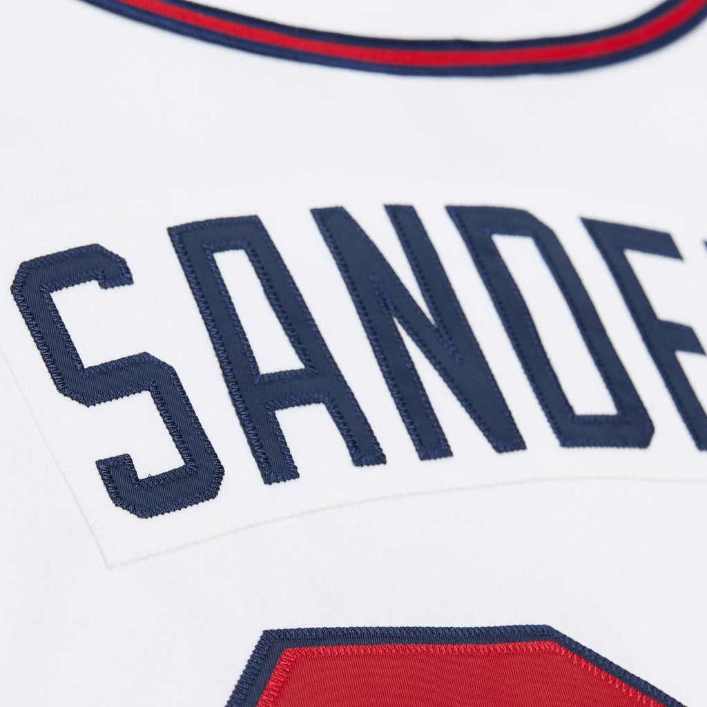 Men's Atlanta Braves Deion Sanders White Cooperstown Collection 1992 MLB Baseball Jersey - view 7