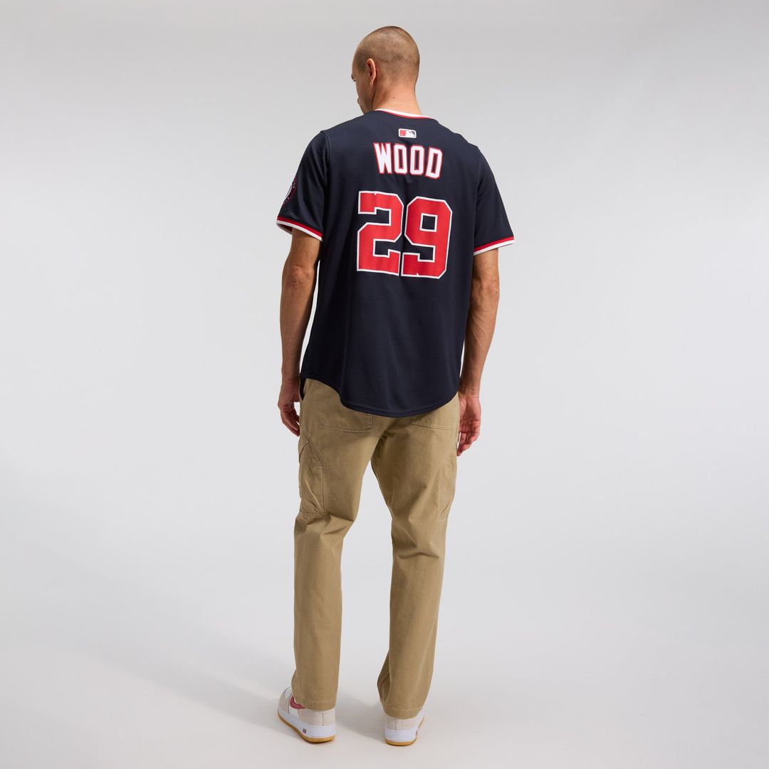 Men's Washington Nationals James Wood Navy Alternate Limited MLB Baseball Jersey - view 5