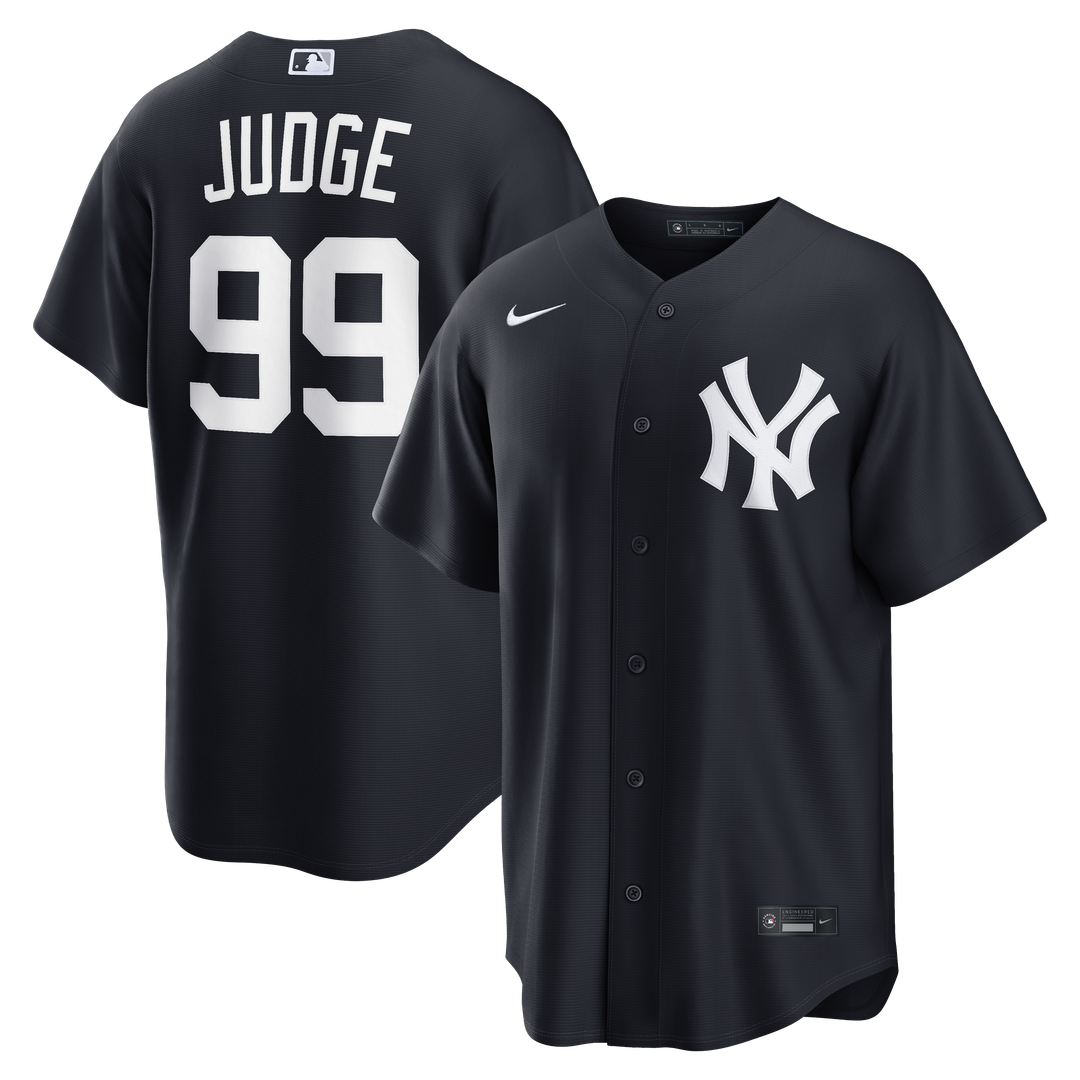 Men's New York Yankees Aaron Judge Navy Alternate Replica MLB Baseball Jersey - view 1