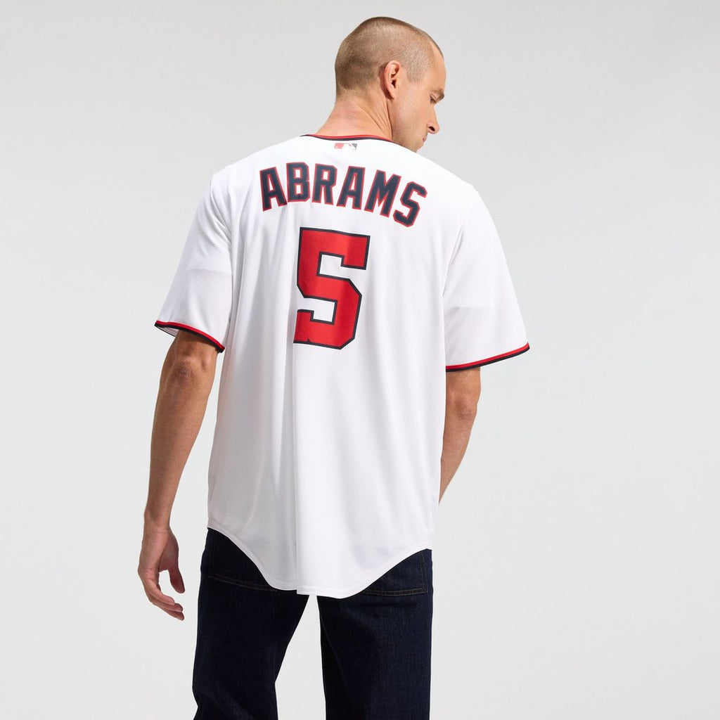 Men's Washington Nationals CJ Abrams White Home Replica MLB Baseball Jersey - view 4