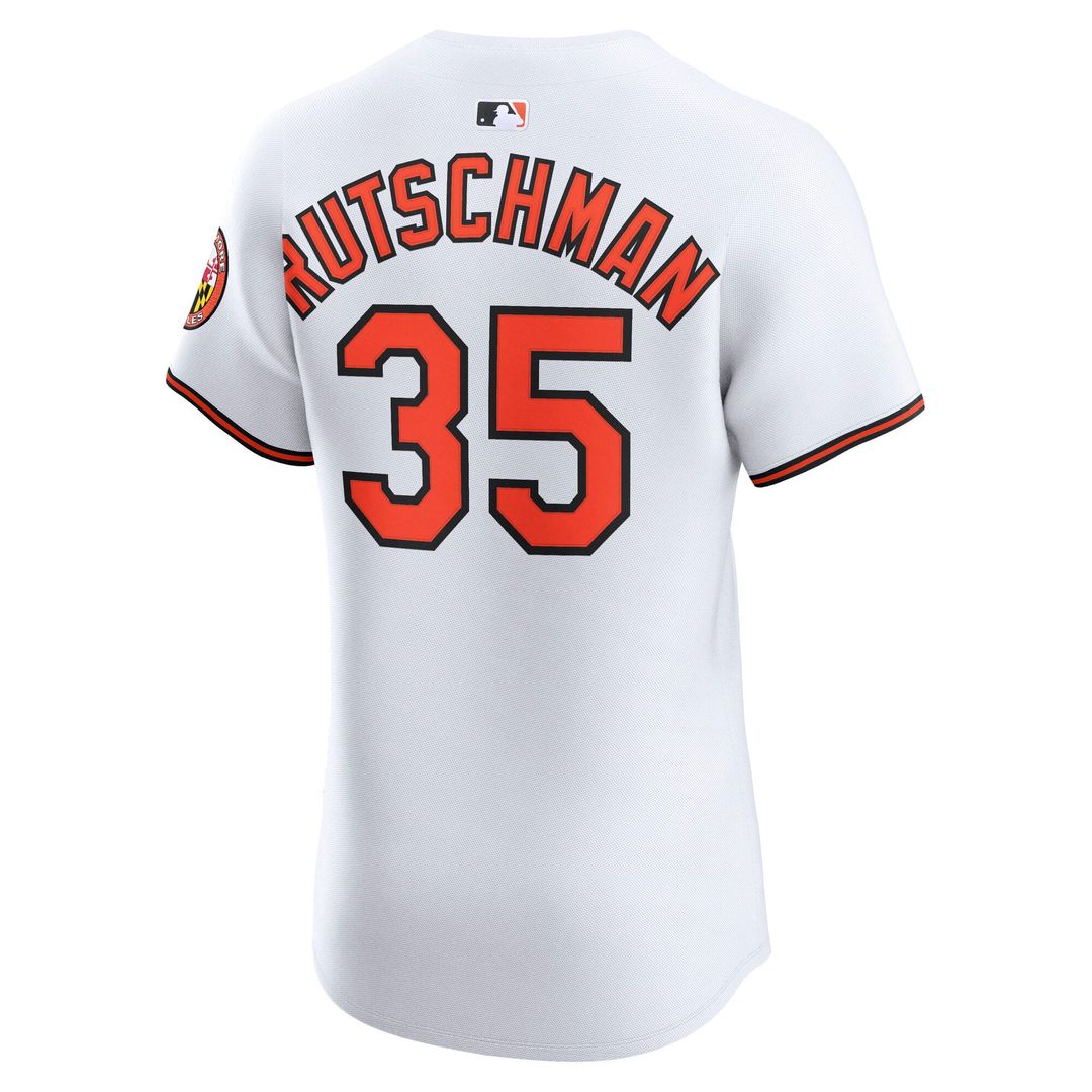 Men's Baltimore Orioles Adley Rutschman White Home Elite MLB Baseball Jersey - view 3