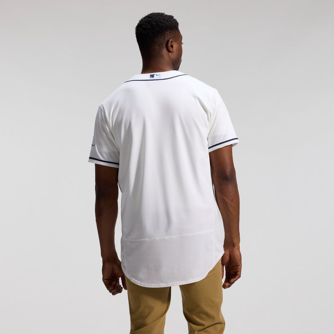 Men's Tampa Bay Rays White Home MLB Baseball Jersey - view 6